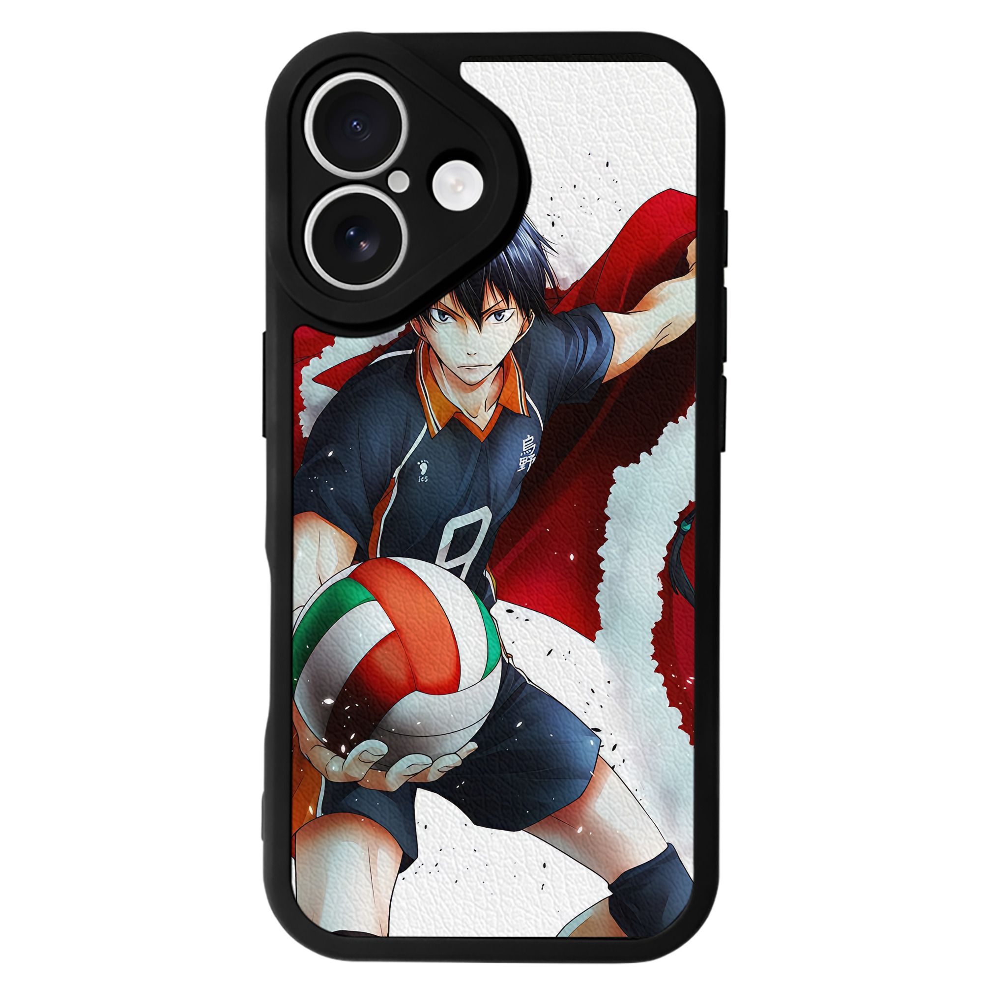 （画像用） ハイキュー!! Haikyu!! 【iPhone 16シリーズ対応】シリコンスマホケース（レザー調） 材質：シリコン